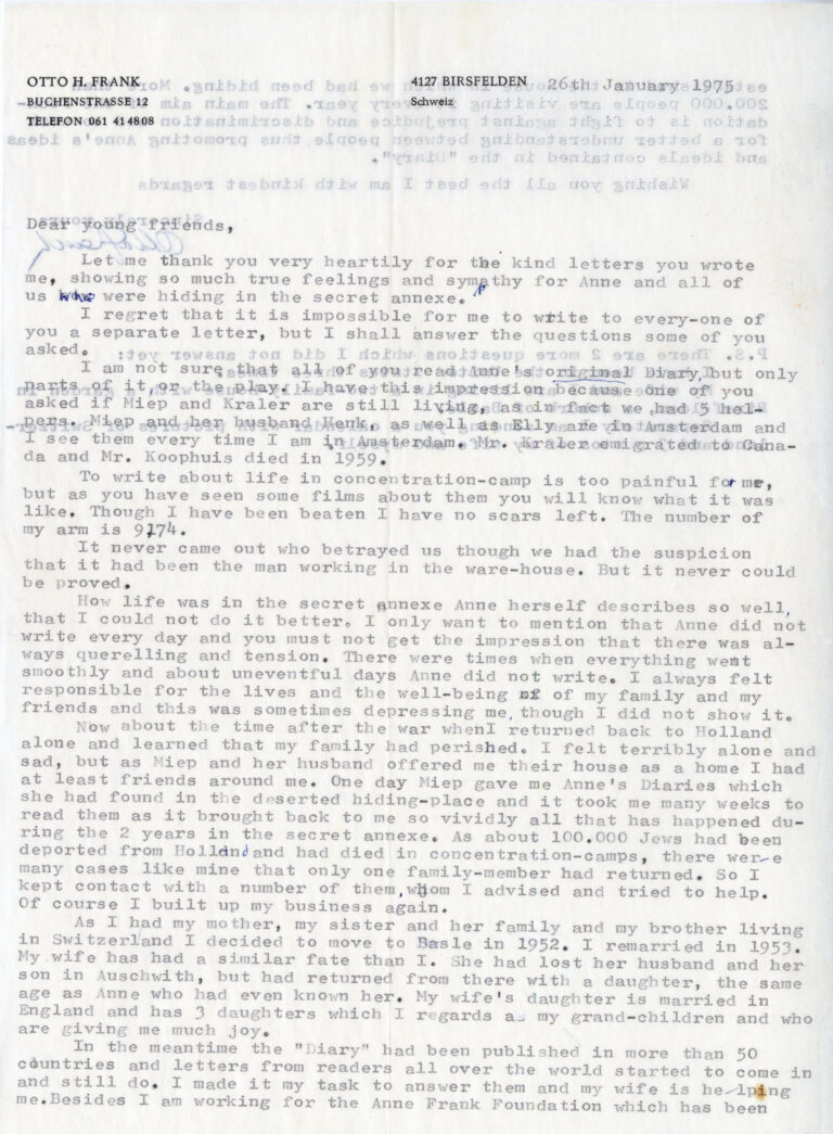 Jan 26 1975 letter front