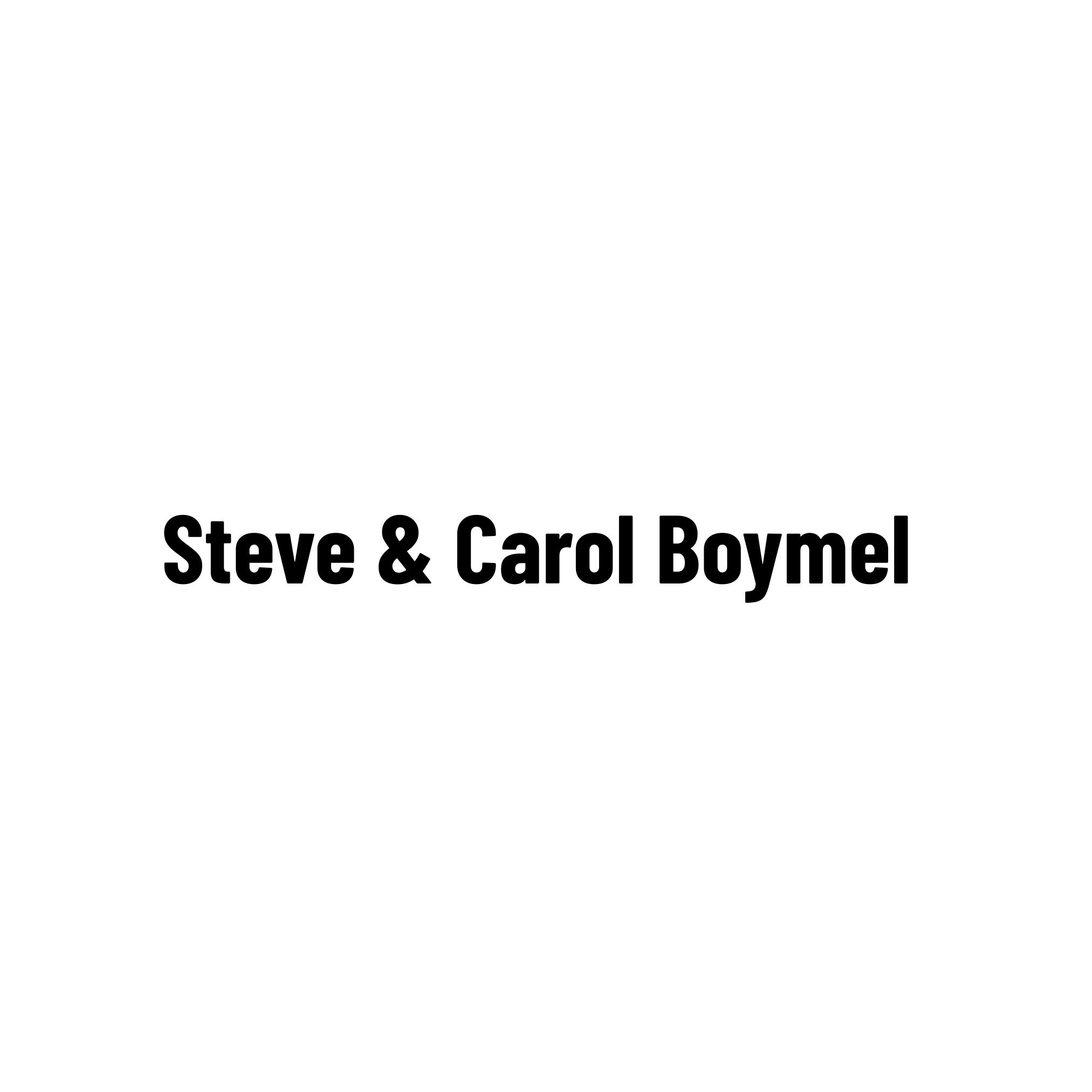 Steve and Carol Boymel